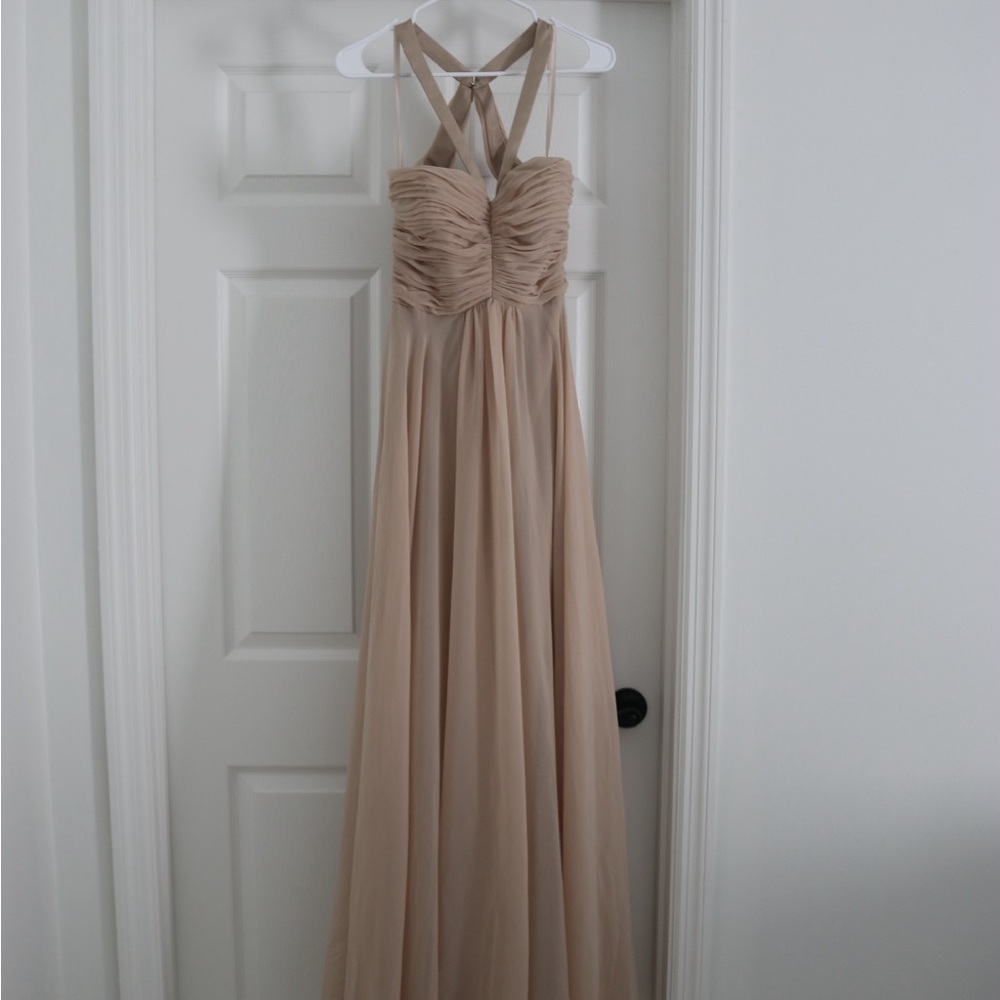 May Queen Champagne Maxi Dress